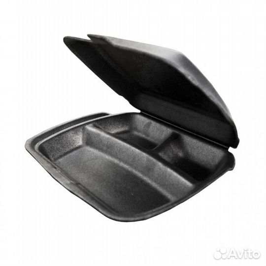 Ланч бокс трехсекционный черный LBE-3