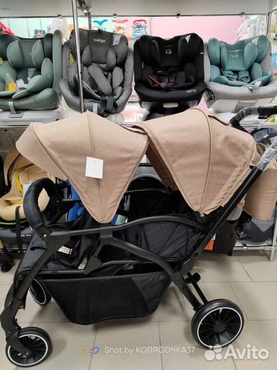 Новые коляски для двойни Lux Mom