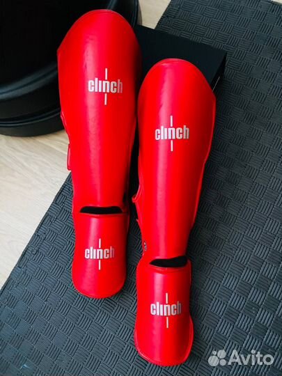 Защита Clinch Shin Instep Guard Kick синяя