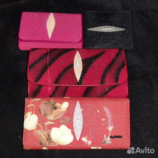 Кошелек из кожи ската новый