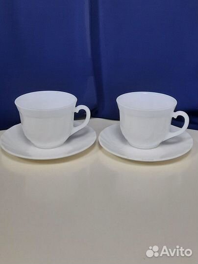 Чайная пара. Цена за 2 чашки + 2 блюдца