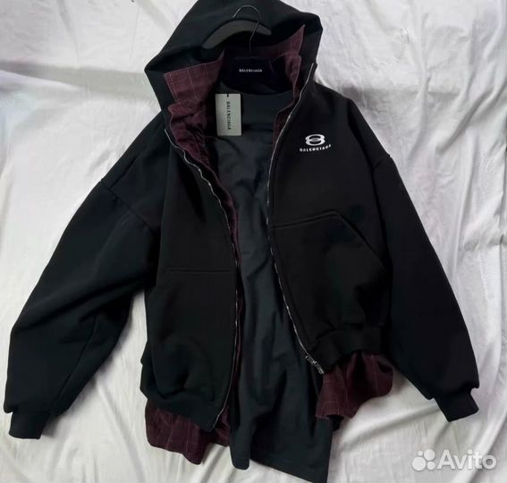 Зип Худи Balenciaga Unity Sports Icon Layered Hood