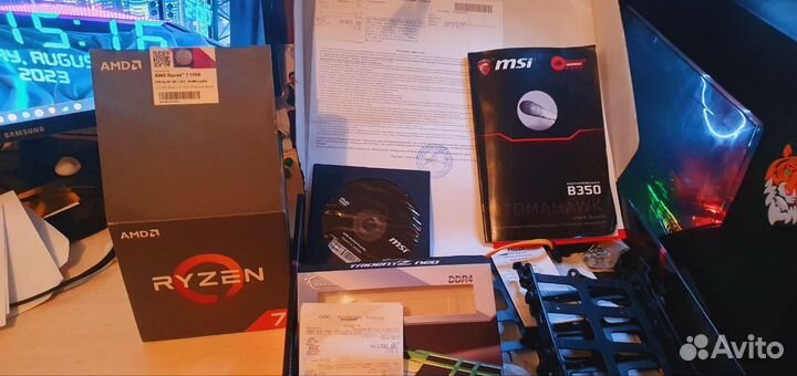 Ryzen 7 1700+b350 tomahawk+gskill tradient z 3200