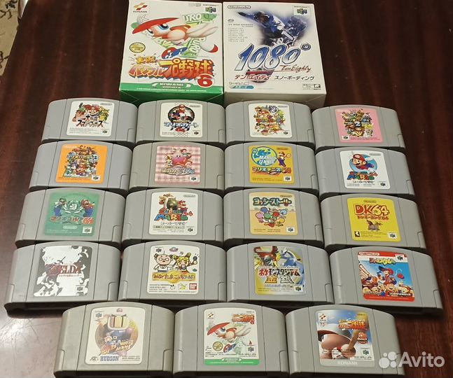 Картриджи для Nintendo 64 Японскoго pегиoнa