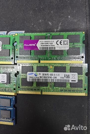 Память для ноутбука DDR3 DDR4 So-Dimm