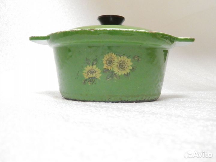 Чугунок с крышкой эмалированный СССР