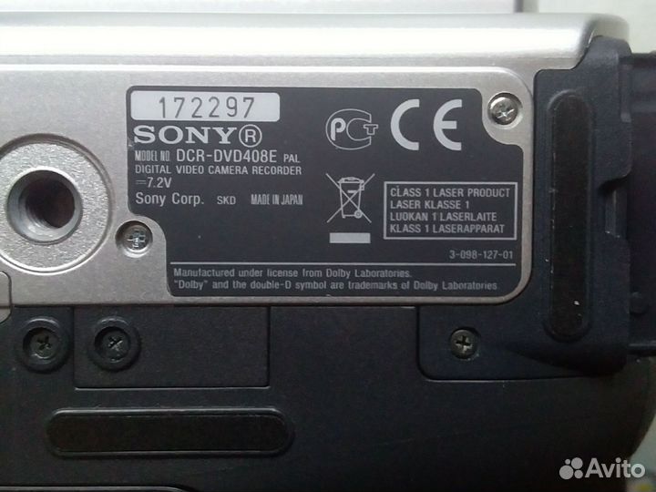 Видеокамера sony DCR-DVD408E