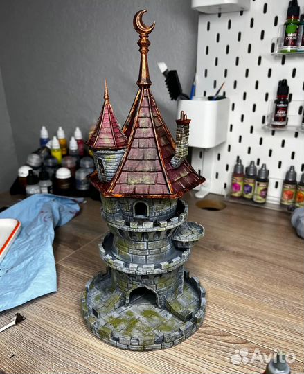 Большая башня для кубиков / Dice tower / DnD