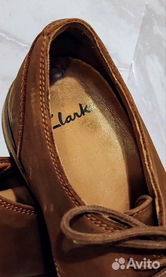 Туфли мужские Clarks, р. 39-39,5