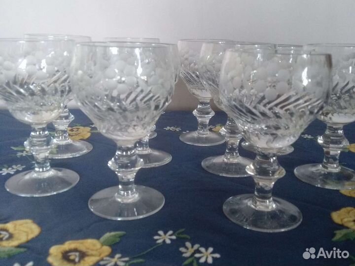 Фужеры хрустальные СССР Машенька