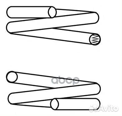 Пружина зад.mazda 121 III jasm + jbsm 1,25 + 1,3 +