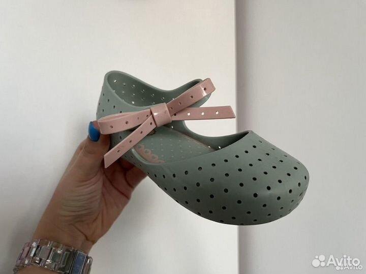 Резиновые туфли Mini melissa 25 26 мятные