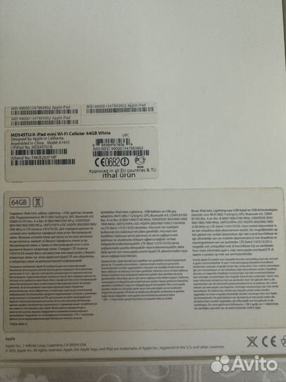 iPad mini Wi-Fi Cellular 64 GB