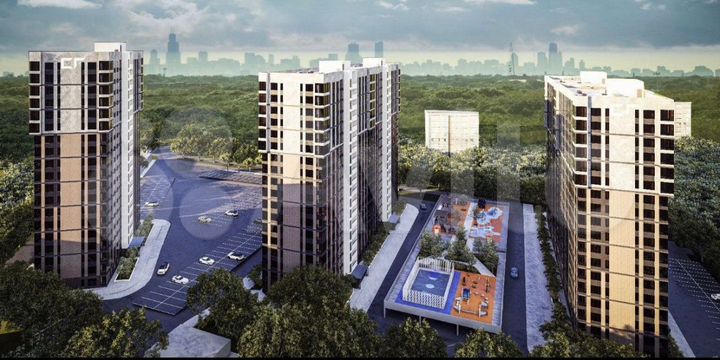 2-к. квартира, 80 м², 14/19 эт.