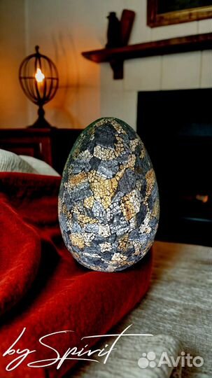 Светильник Яйцо Черное Золото