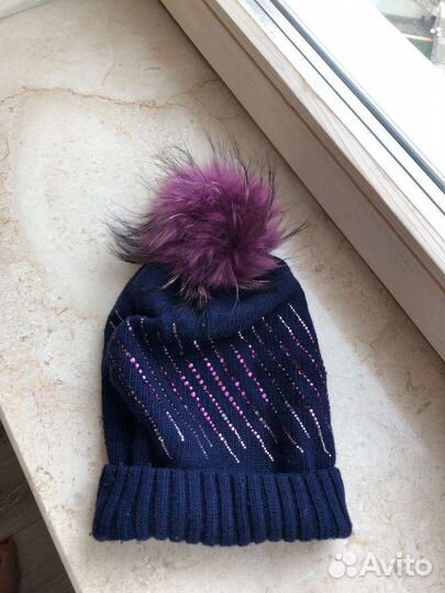 Шапка для девочки С кашемиром