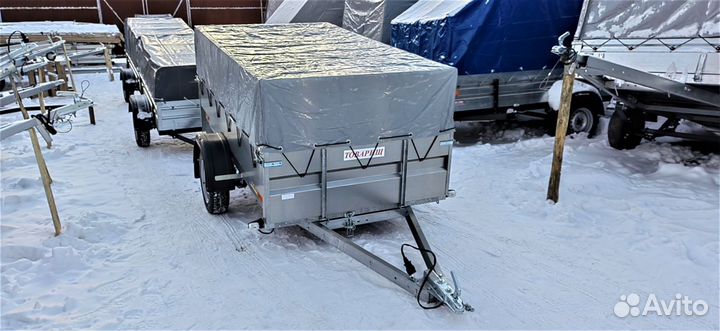 Прицеп Трейлер Т2.5 с бортом 500мм тентом 400мм