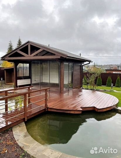 Панорамное остекление (безрамное остекление)