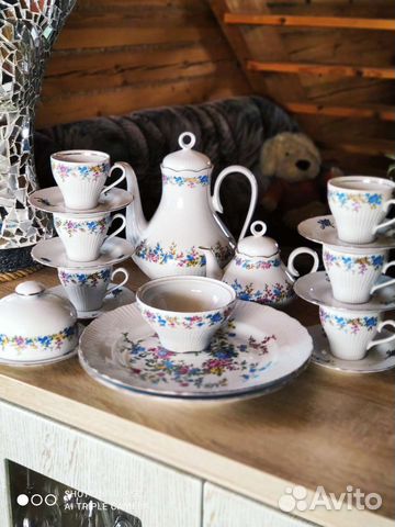 Кофейный сервиз гдр jlmenau пр-во 70 гг