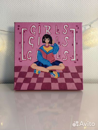 Картина акрилом на холсте.Интерьерная картина