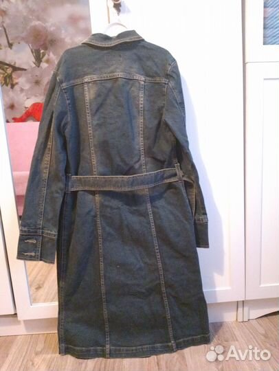 Джинсовое пальто женское