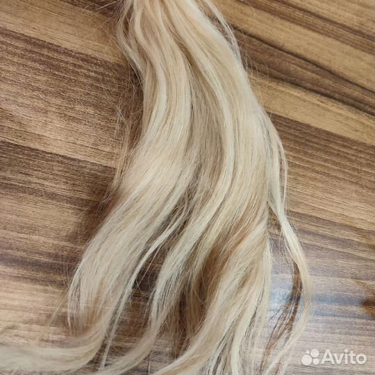 Волосы для наращивания блонд бу