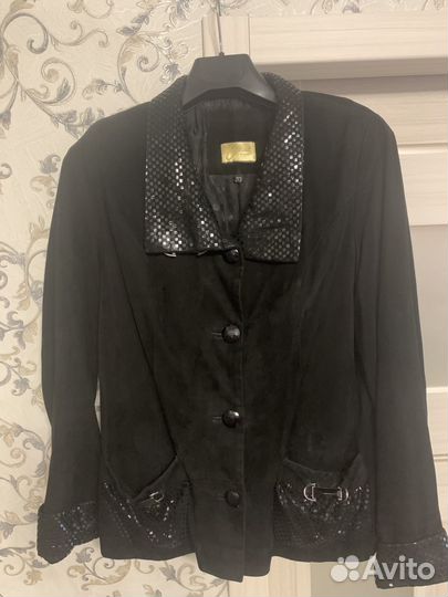 Пиджак замшевый