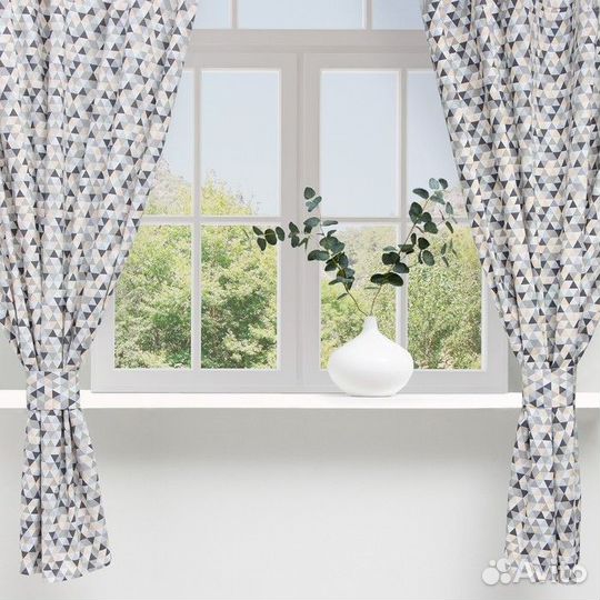 Шторы для кухни Этель 'Треугольники' 149х180 см