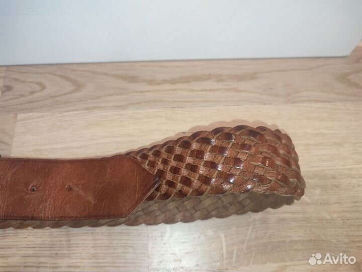Ремень нат. кожа s/m коричневый