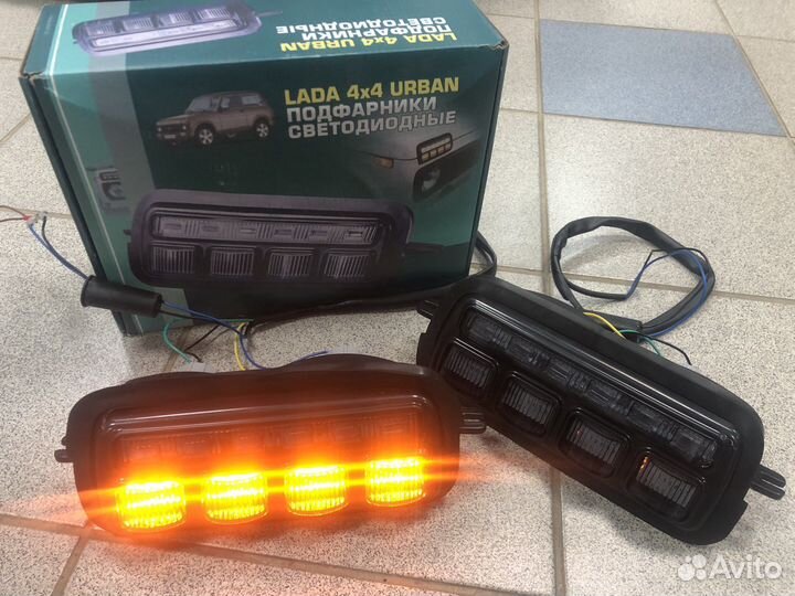 Надфарники нива led новые бегающий поворотник