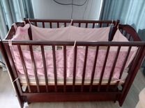Детская кроватка с маят.+комплекты постел.+матрац