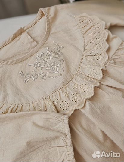 Нарядное боди для девочки 74