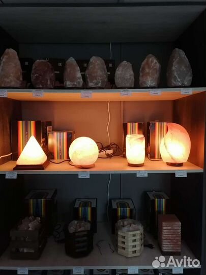 Солевые лампы из гималайской соли