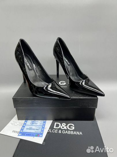 Туфли лодочки натуральная кожа dolce gabbana