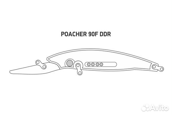 Воблер LureMax poacher 90F DDR-021 12г