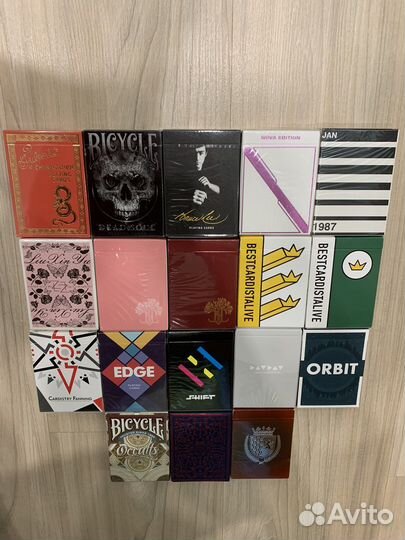 Игральные карты anyone,fontaine,bicycle и другие