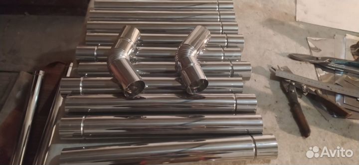 Трубы дымохода для печки в палатку