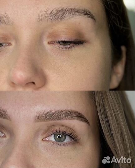 Коррекция и окрашивание бровей