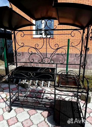 Мангал с печью