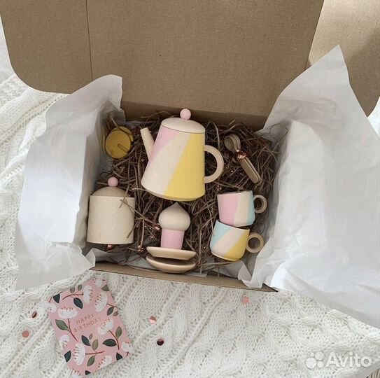 Деревянная посудка ручной работы