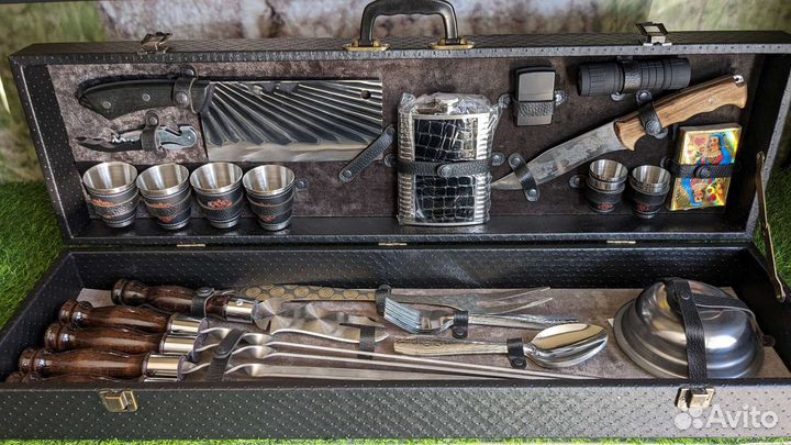 Шашлычный подарочный набор в кейсе №14