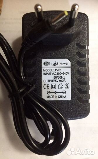 Блок питания 5V 2A 0.7mm, новый