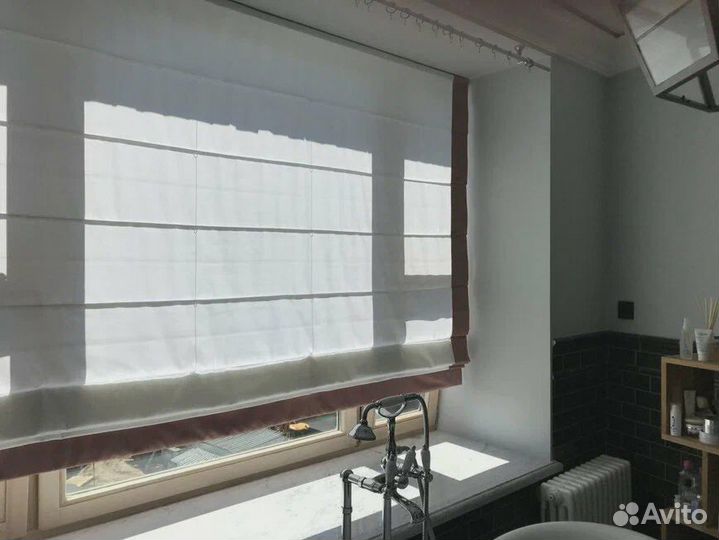 Римская штора димаут на ручном управлении