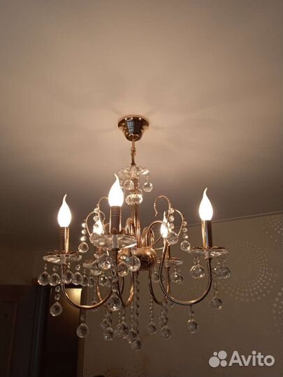 Люстра и 2 бра свеча на ветру