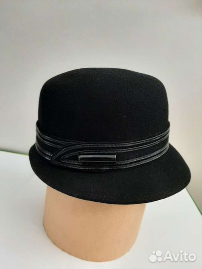 Шляпа фетровая женская- 56-57р, состояние отлич