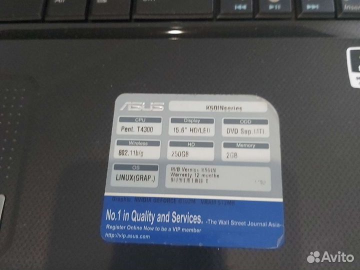 Ноутбук asus