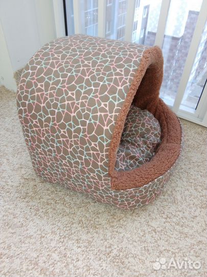 Домик для кошек, мягкий с подушечкой