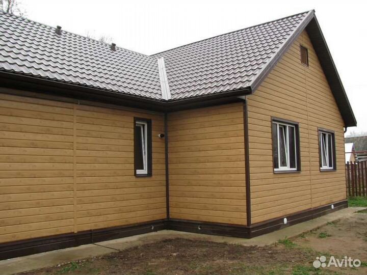 Сайдинг металлический брус бревно 0.5