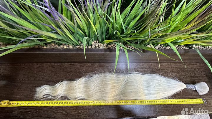 Волосы для наращивания 75см блонд