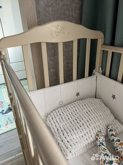 Кровать + комод с пеленальным столиком